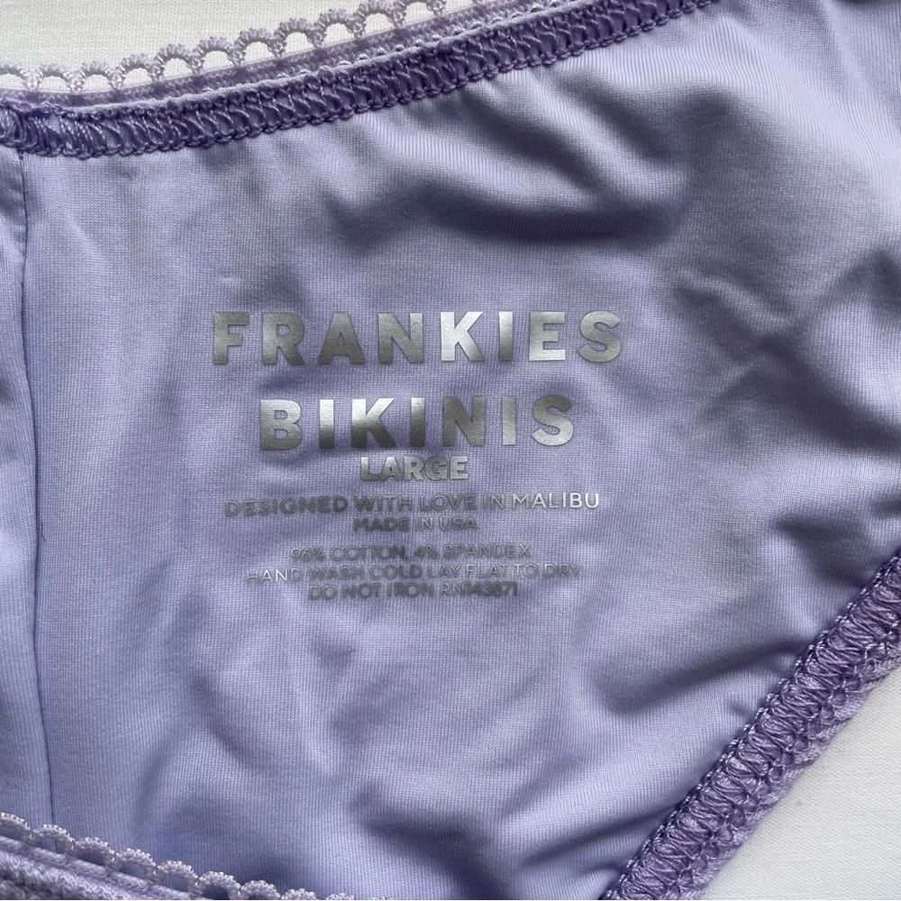 NWT Frankies Bikinis Katarina Cheeky Bikini Bottom Large